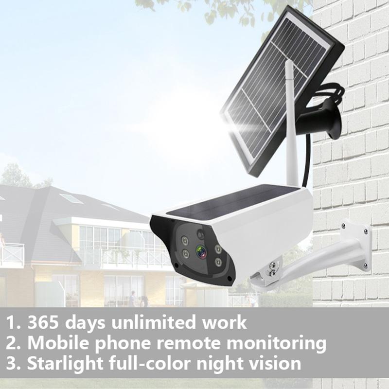 1080P Solar Power Security Camera With Motion Detection & Waterproof Design