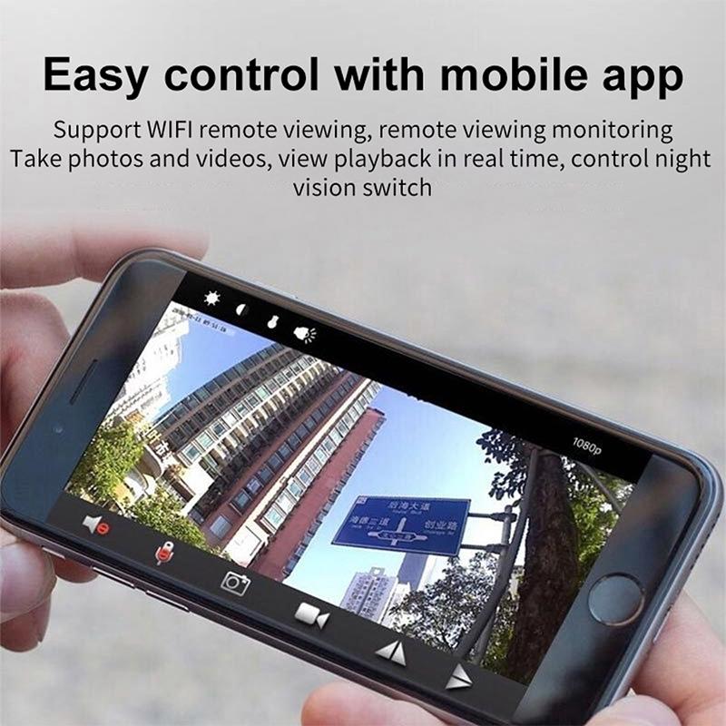 Wireless Network Camera With Wide-Angle Recording 720P Resolution - White