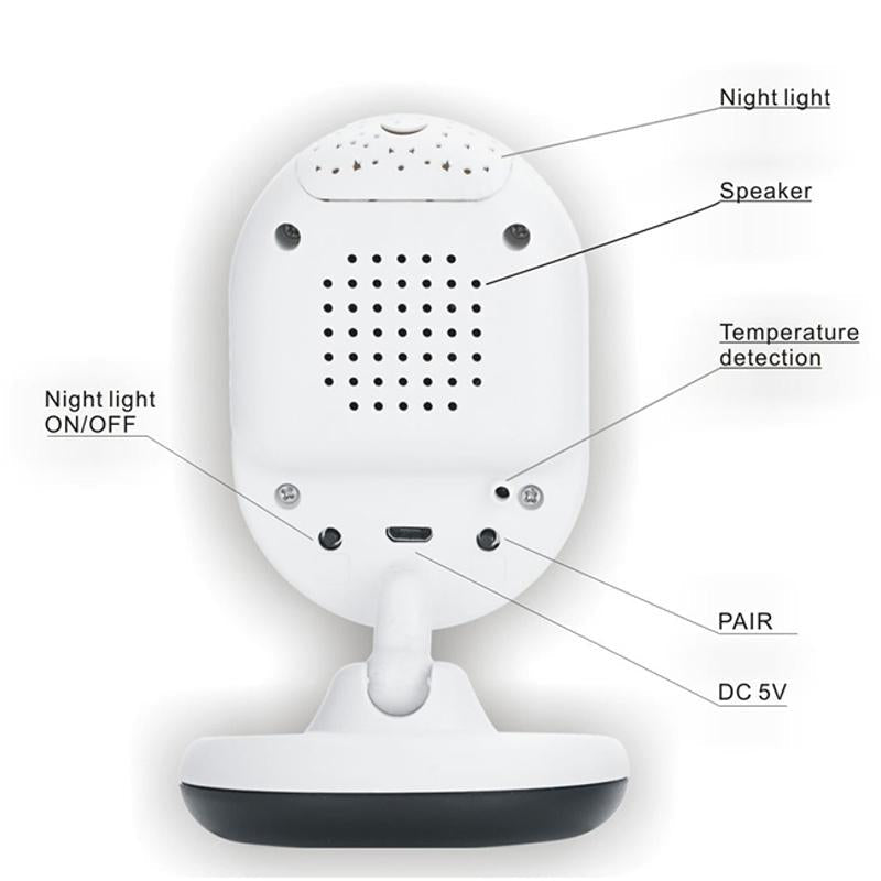2.4 Wireless Baby Monitor With Night Vision & Two-Way Talk