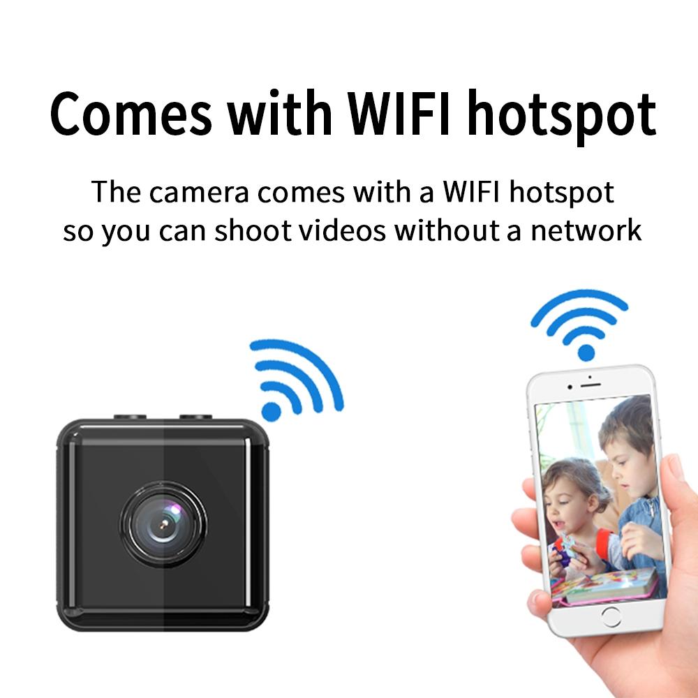 Wireless Mini Surveillance Camera With Night Vision & Motion Detection - 720P