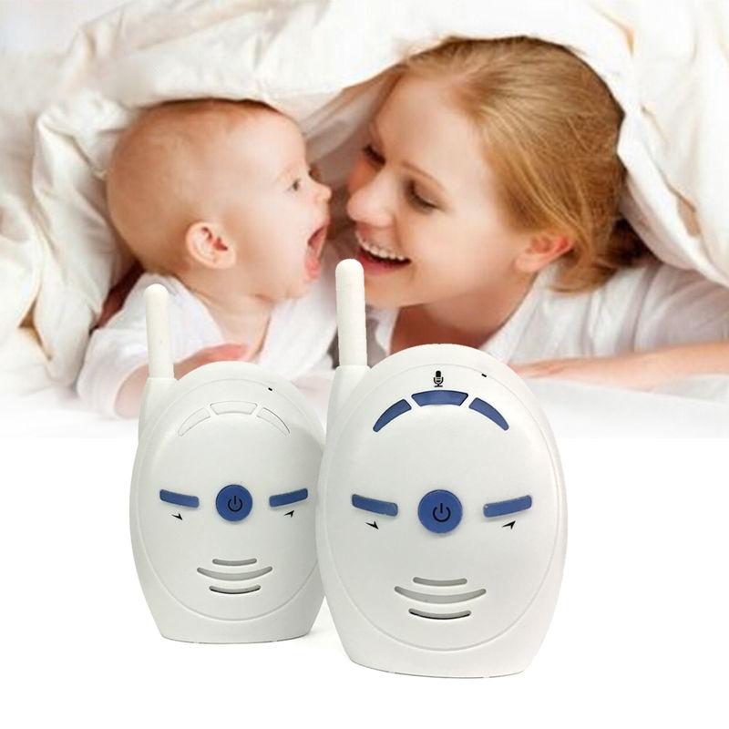 Wireless 2.4Ghz Baby Monitor With Two-Way Voice Talk - White