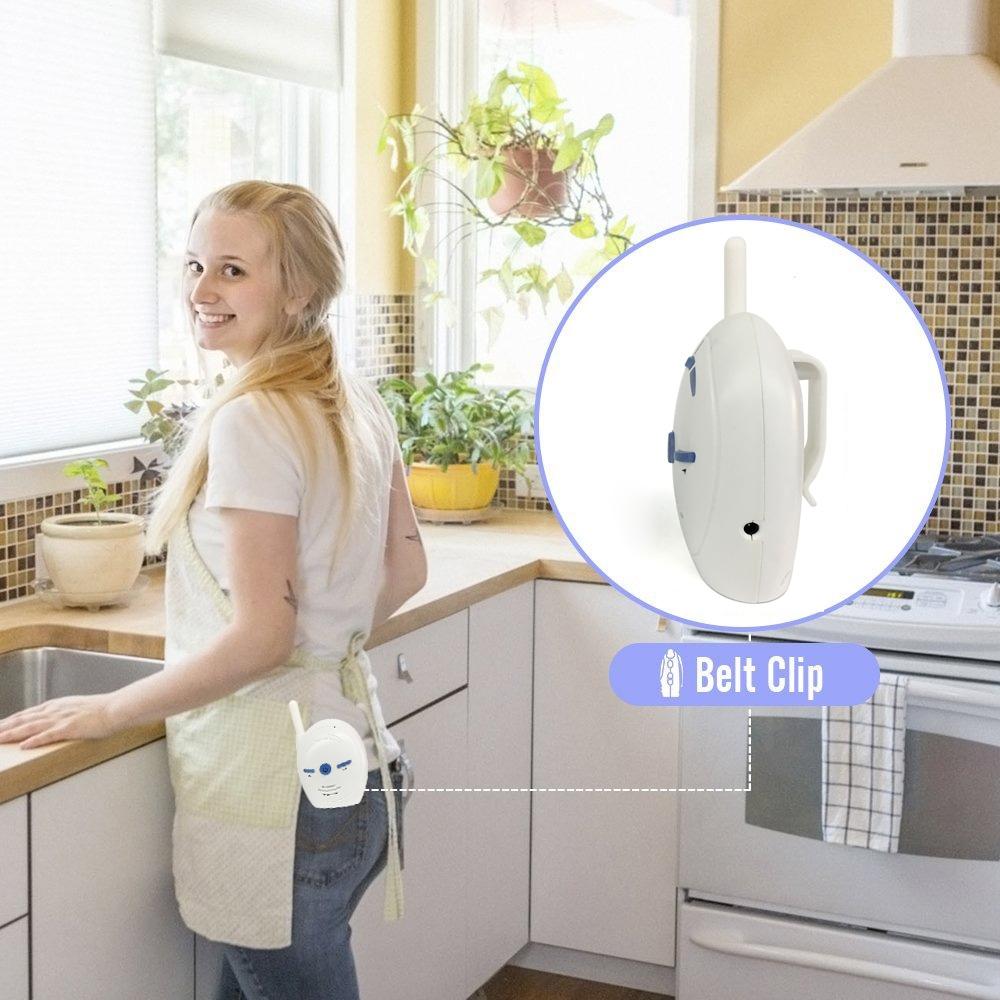 Wireless 2.4Ghz Baby Monitor With Two-Way Voice Talk - White