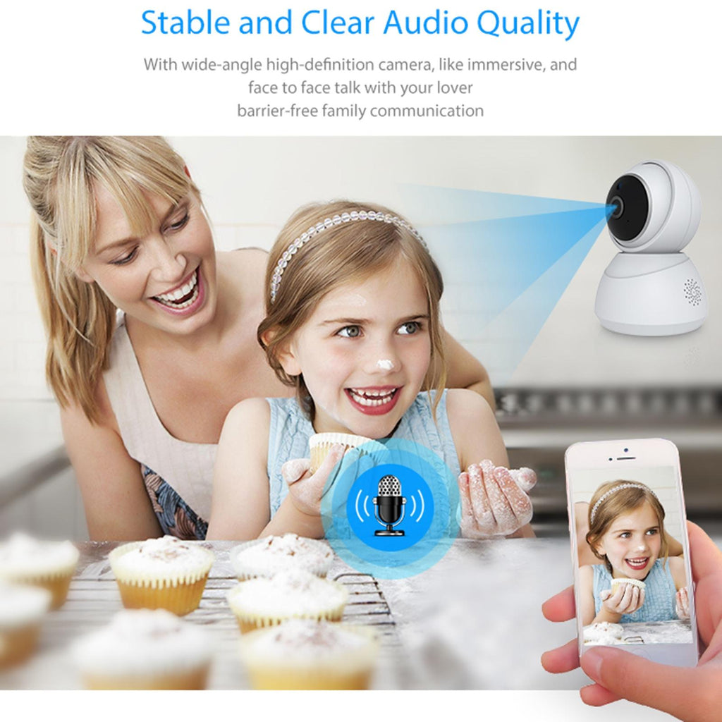 Smart Indoor Wifi Pt Ip Camera - White