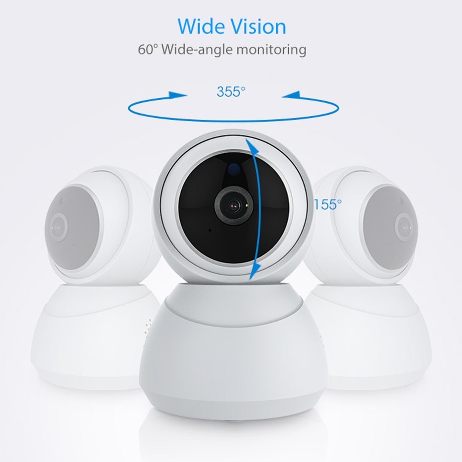 Smart Indoor Wifi Pt Ip Camera - White