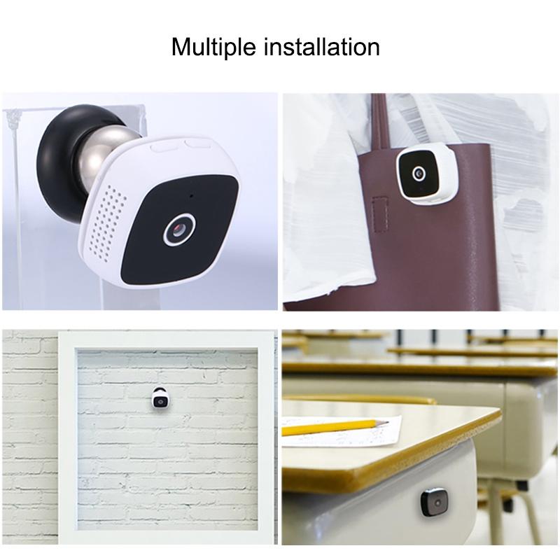 720P Wireless Wearable Surveillance Camera With Infrared Vision & Motion Detection - White