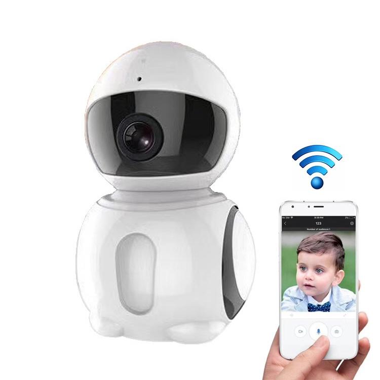 2.0Mp 1080P 1 / 2.7 Inch Hd Wifi Ip Camera Support Motion Detection / Night Vision White