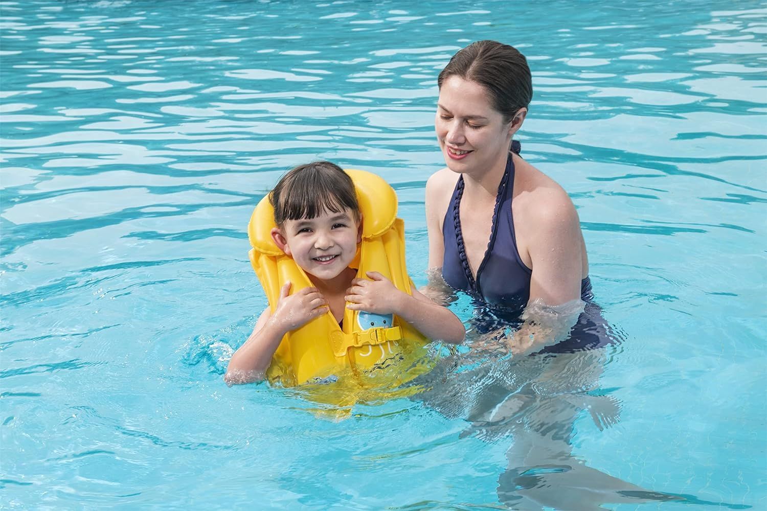 Inflatable Vest For Learning to Swim Buoyancy Float Swim Pool 51 cm x 46 cm