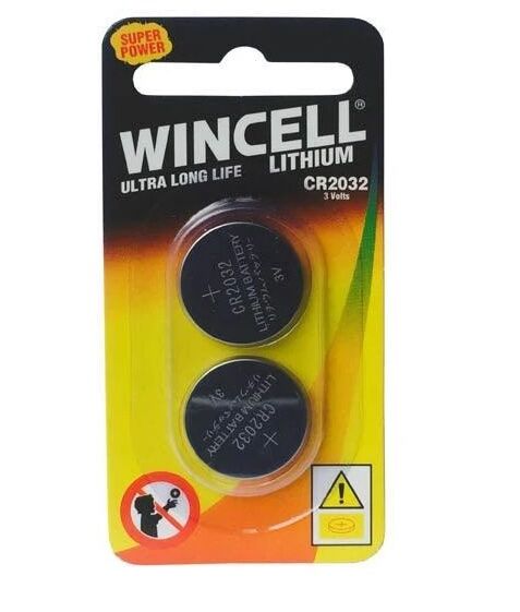 2x Wincell CR2032 Lithium Ultra Long Life Batteries 3 Volts