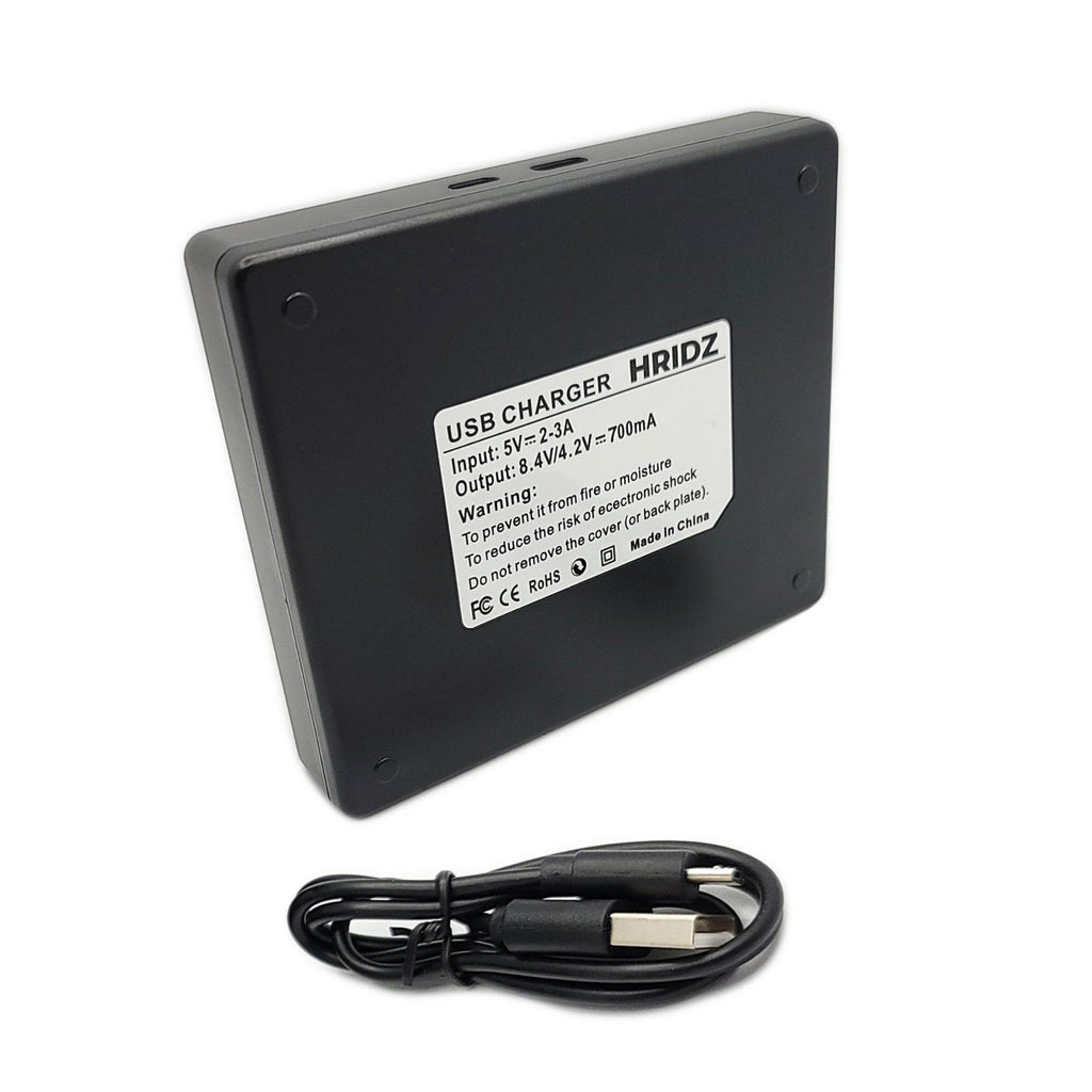 Hridz LCD Dual Charger for Sony RX100 Batteries and Hridz NP-BX1 Battery