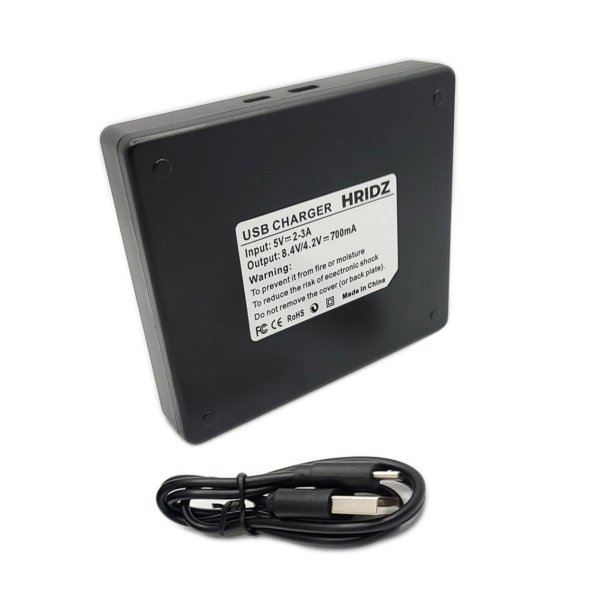 Hridz LCD Dual Charger for Sony RX100 Batteries and Hridz NP-BX1 Battery