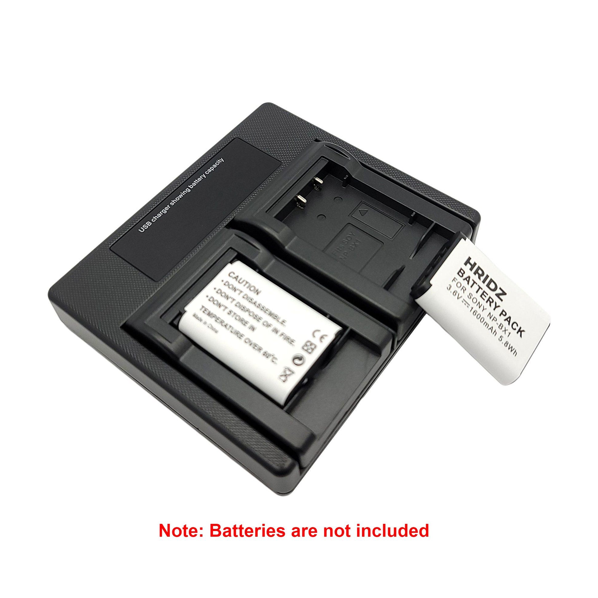Hridz LCD Dual Charger for Sony RX100 Batteries and Hridz NP-BX1 Battery