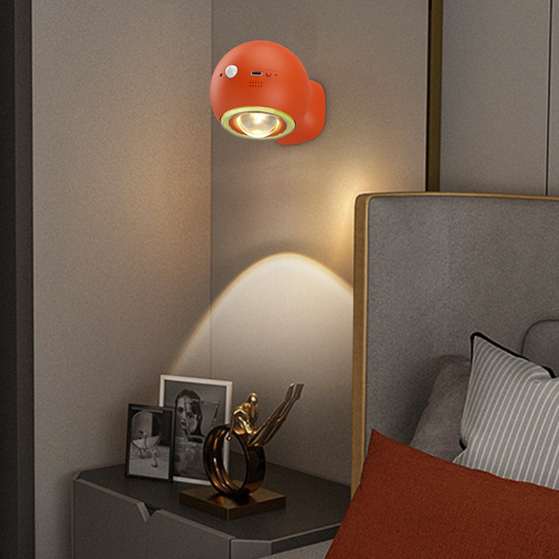 2 Pcs Orange Rechargeable Magnetic USB Table Lamp & Wall Light - 3000K/4000K/6000K Adjustable Brightness with Anti-Glare Design