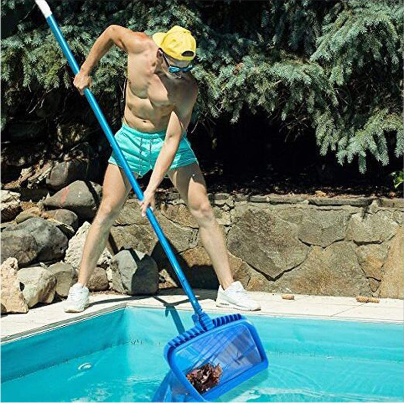 Blue Deep-Water Pool Skimming Net - Durable Cleaning Tool for Pool Maintenance (Pole not included)