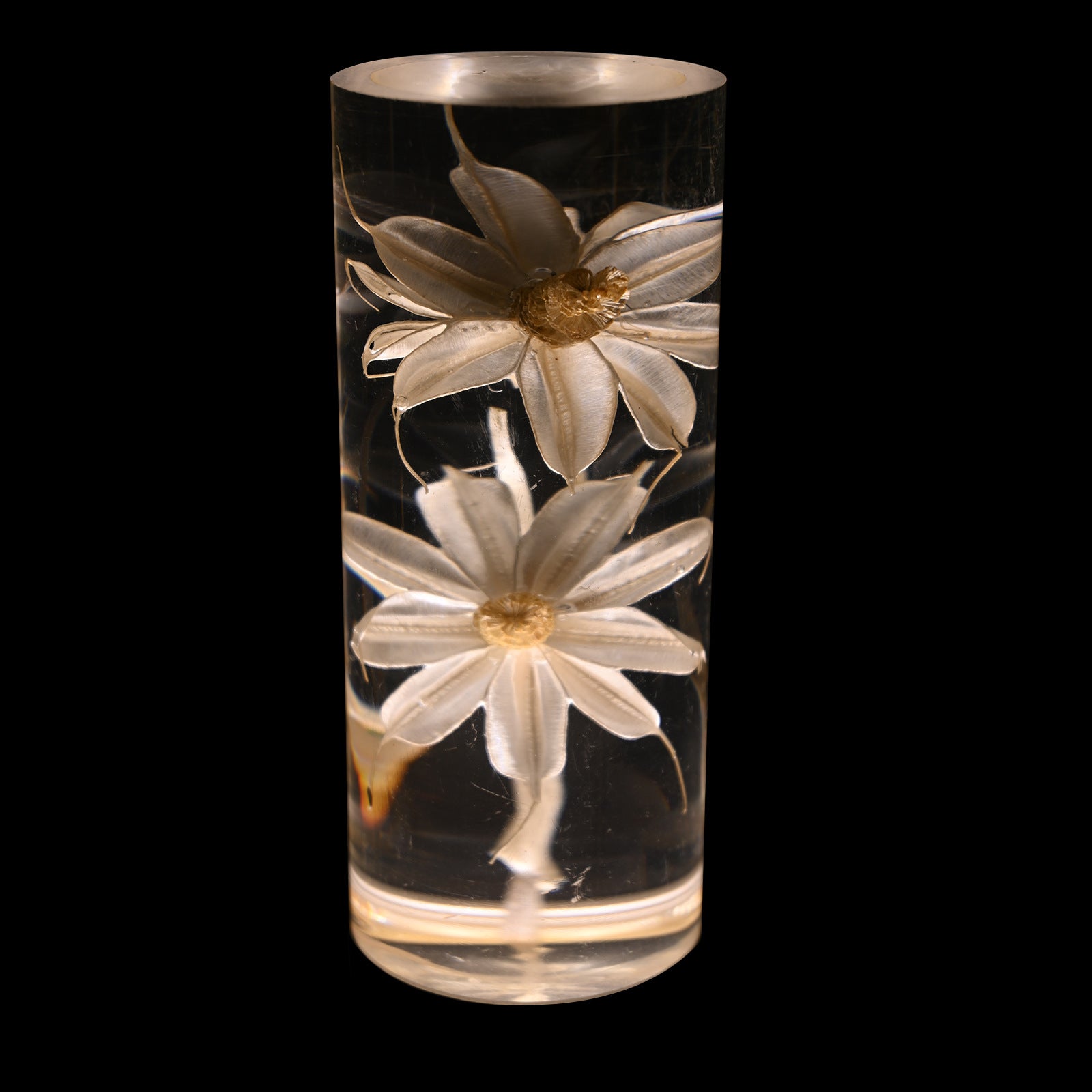 Daisy Eternal Flower Acrylic Table Lamp - Color-Changing LED, USB Rechargeable, Touch Control