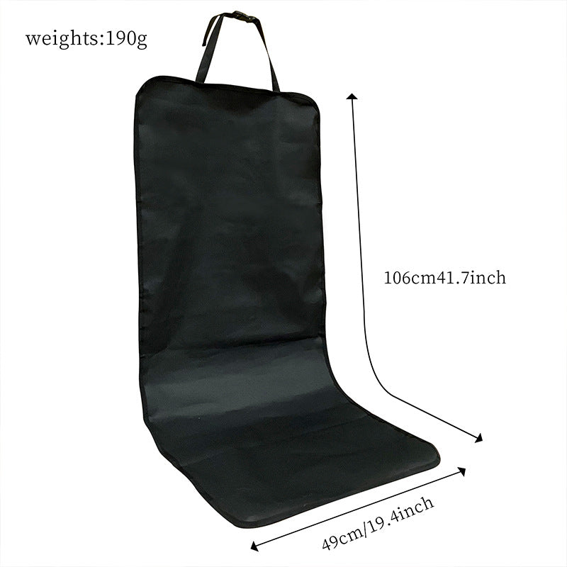 4 Pcs Black Waterproof Pet Car Seat Cover - Scratch-Resistant Oxford Cloth  for Dogs and Cats (106 x 49 cm)