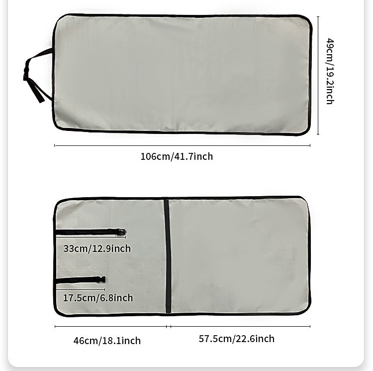 4 Pcs Dark Grey Waterproof Pet Car Seat Cover - Scratch-Resistant Oxford Cloth  for Dogs and Cats (106 x 49 cm)