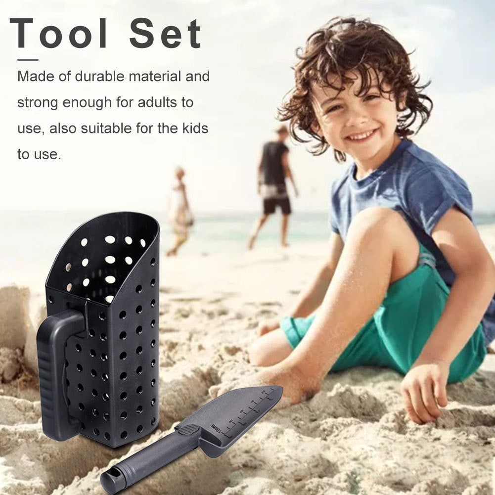 Durable Beach Sand Scoop for Metal Detecting - Lightweight Sifting Tool for Adults and Kids