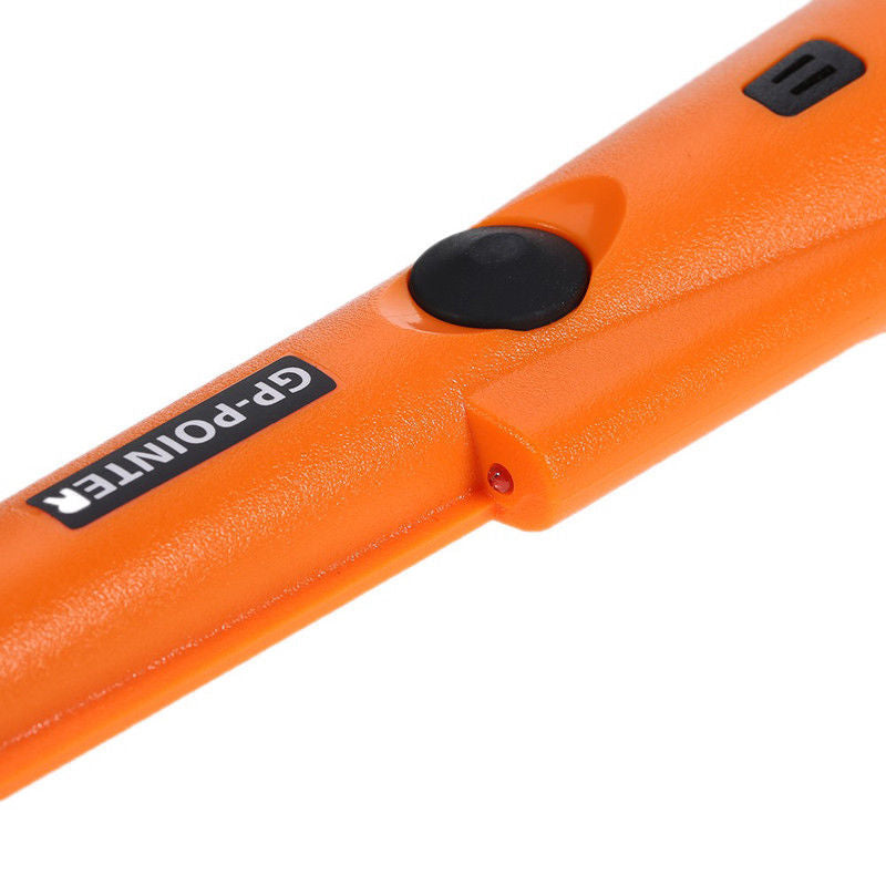 Orange High-Sensitivity Metal Detector Pinpointer - GP Pointer with Vibration and Audio Alert for Treasure Hunting