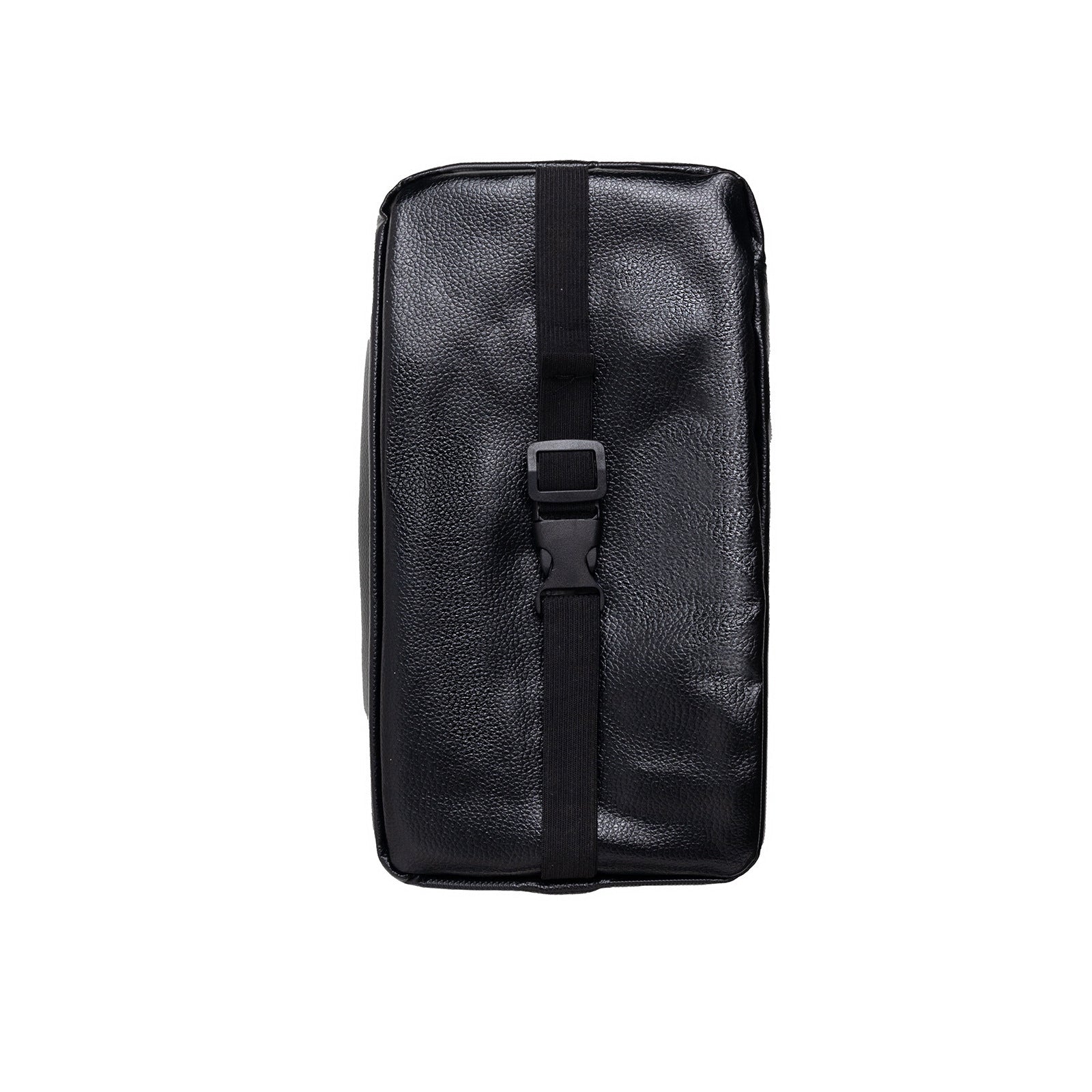 Black 2-Pack Car Tissue Box Holder Set - Universal Sun Visor & Seat Back PU Leather Organizer