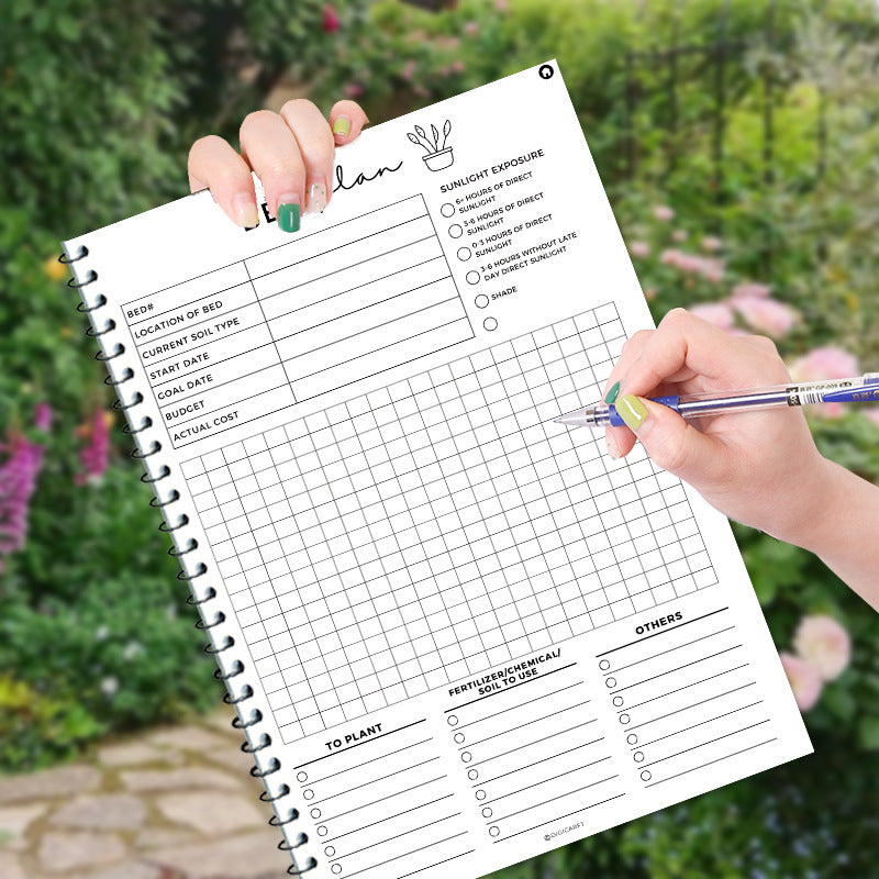 2-Pack Gardening Journal Set - 28.5x21cm (11.22x8.27in) Plant Care Tracker with Watering Schedule - Indoor/Outdoor Polarimeter Logbooks