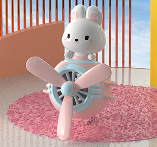 Pink-blue Cute Car Air Vent Clip Freshener - Decorative Scent Diffuser for Automotive Interiors