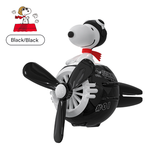 Black Snoopy Cute Car Air Vent Clip Freshener - Decorative Scent Diffuser for Automotive Interiors
