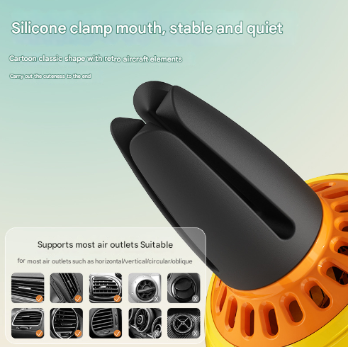 Orange Snoopy Cute Car Air Vent Clip Freshener - Decorative Scent Diffuser for Automotive Interiors