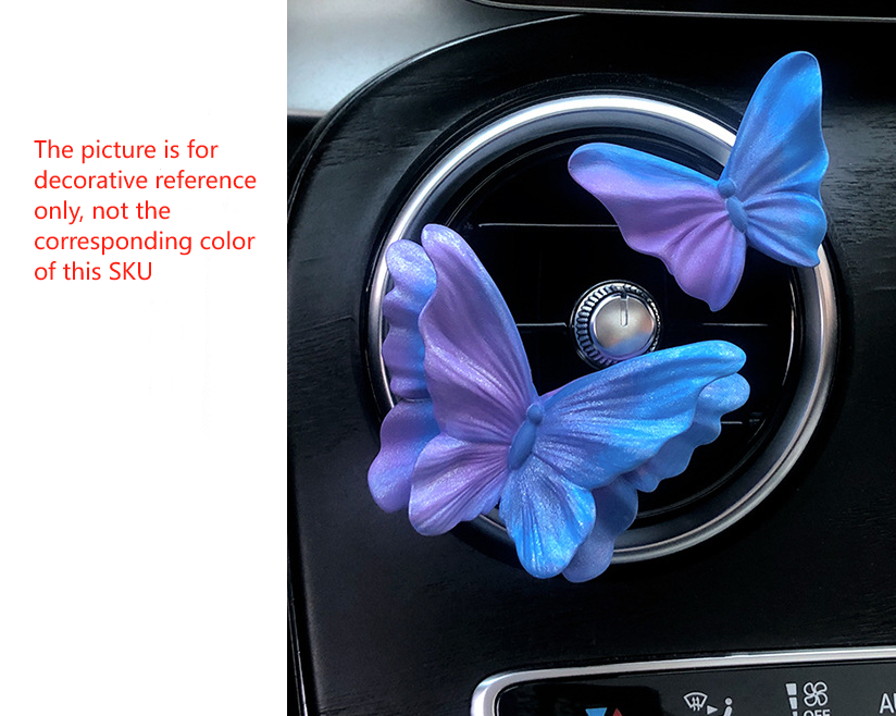 Quicksand Gold Butterfly Set of 3 Butterfly Car Air Vent Clips - Decorative Scent Diffuser Ornaments