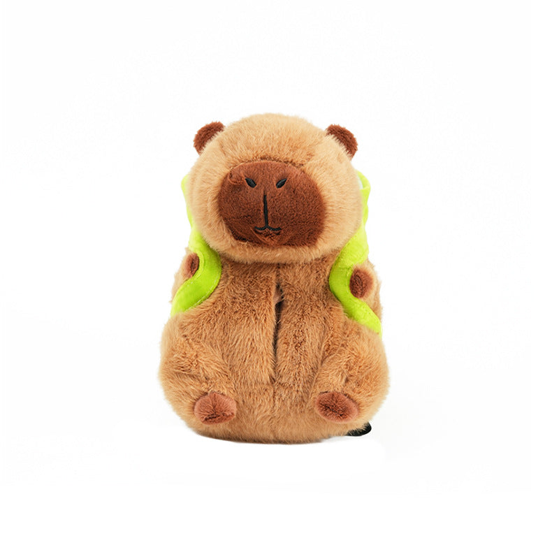 Cute Capybara Tissue Holder for Car - Plush Toy with Storage