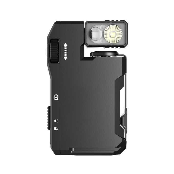 Ultra-Versatile Compact LED Flashlight - 400LM, 180 Rotating Head, RGB Light, Type-C Charging(black)