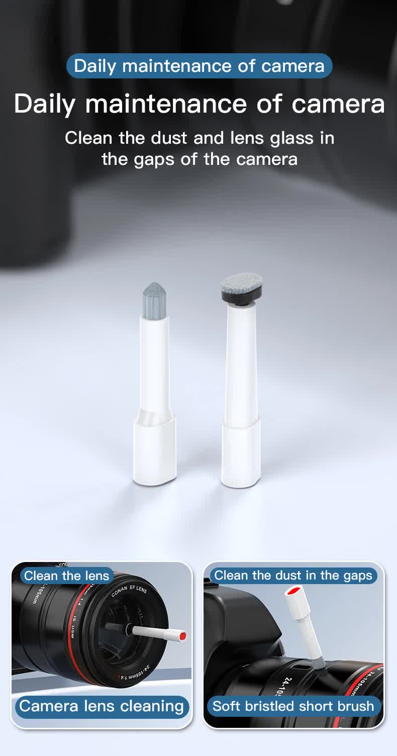 Black brown 22-in-1 Electronics Cleaning Kit - for Keyboards, Airpods, Laptops, Cell Phones, Cameras