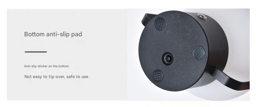 Black Portable Rechargeable LED Lantern Lamp - Touch Control 3-Color Dimmable Desk Light