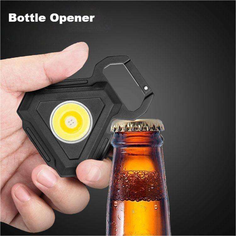 2 pcs Triangle Mini flashlight for outdoor and self-defense use