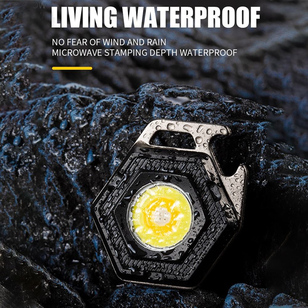 2 pcs Hexagon Mini flashlight for outdoor and self-defense use