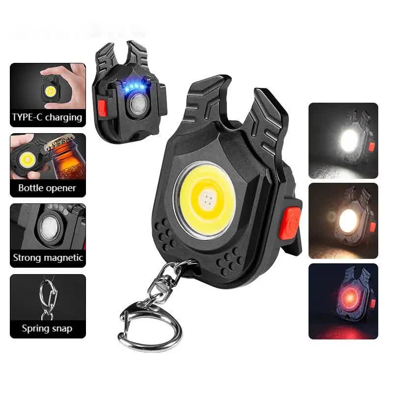 2 pcs Horn Mini flashlight for outdoor and self-defense use