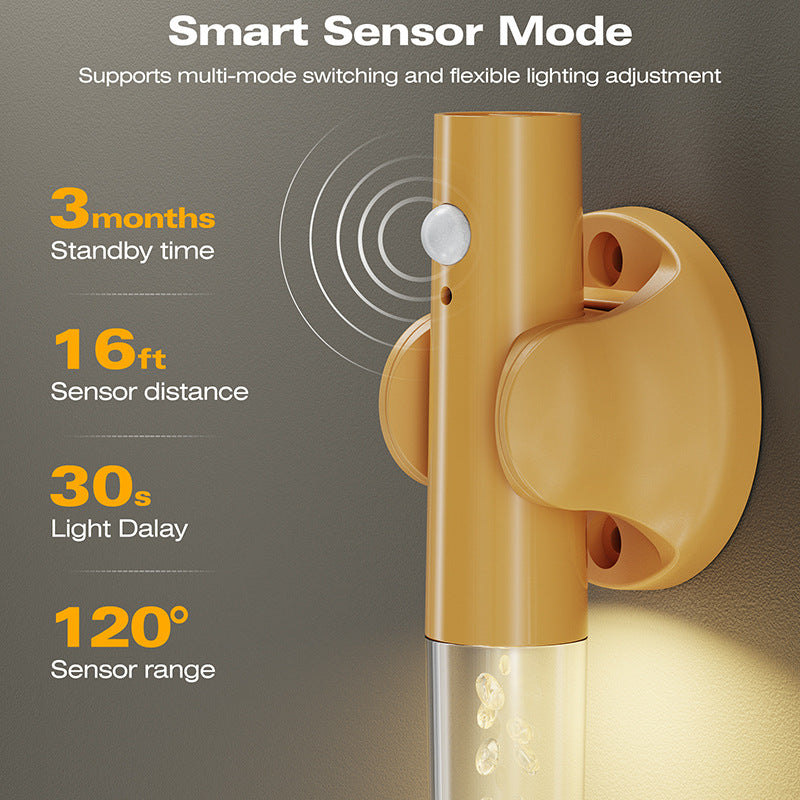 Smart Motion Sensor LED Night Light - Rechargeable & Magnetic
