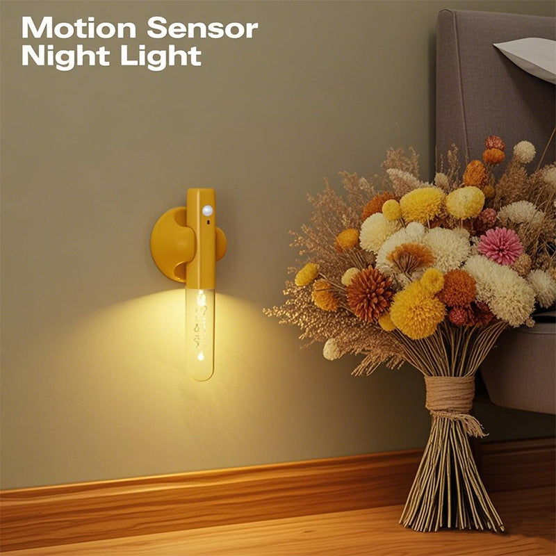 Smart Motion Sensor LED Night Light - Rechargeable & Magnetic