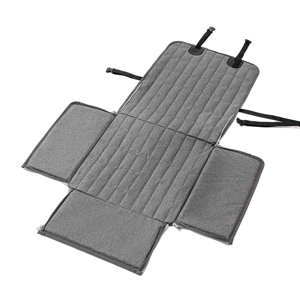 Grey Waterproof Front Pet Car Seat Cover - Non-Slip Dog Booster Seat Protector Mat