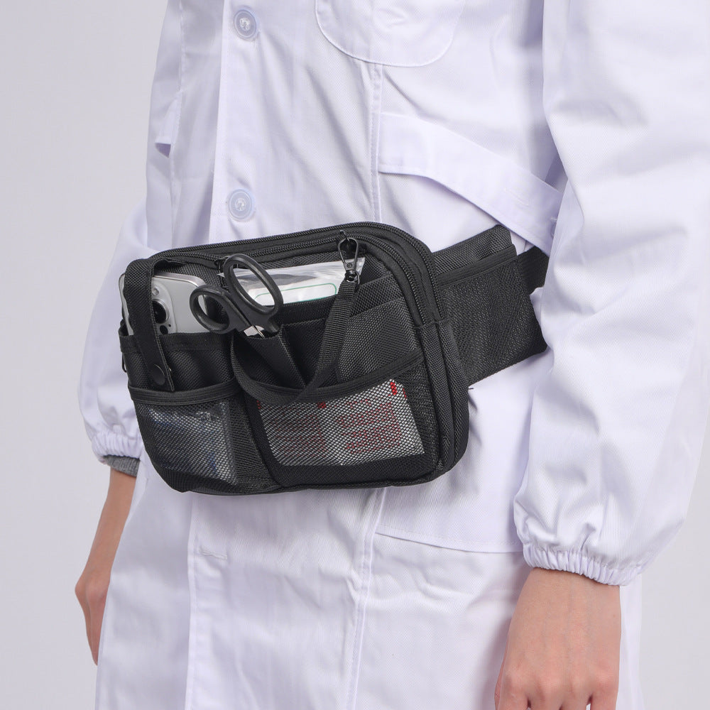 Pink Nurse Utility Belt Bag - Multi-Pocket Medical Organizer Waist Pack for Tools & Essentials