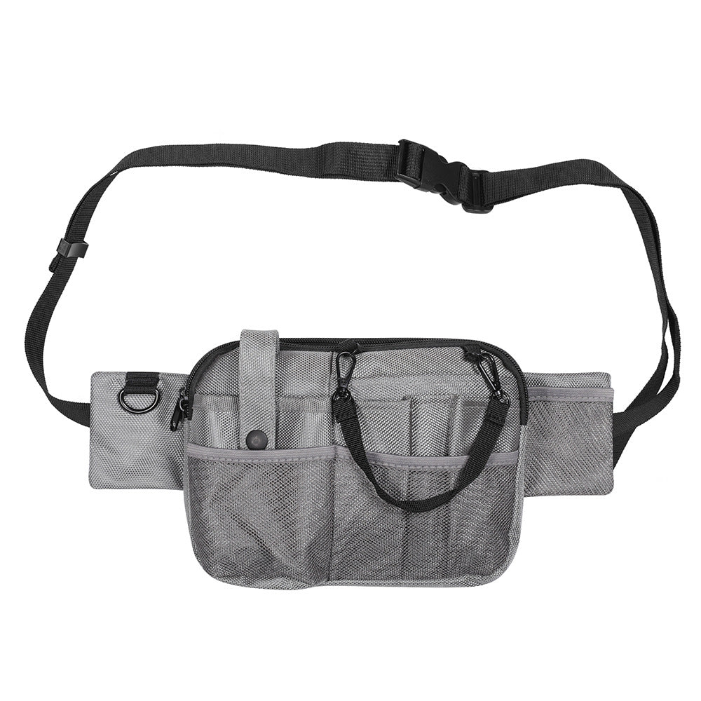 Grey Nurse Utility Belt Bag - Multi-Pocket Medical Organizer Waist Pack for Tools & Essentials