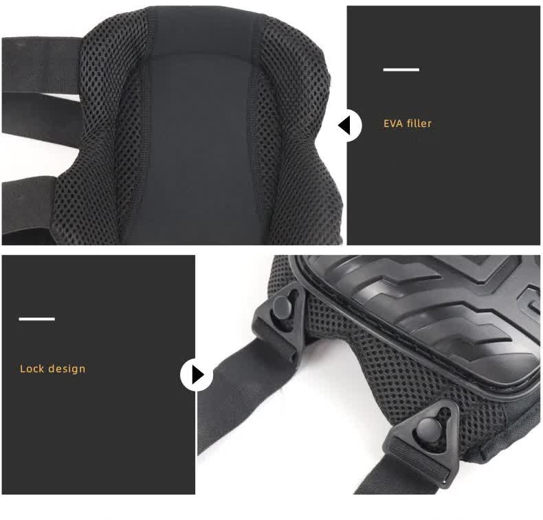 1 Pair Red Professional Hard Shell Knee Pads - Heavy Duty Protection for Work, Construction, Gardening & Outdoor Sports