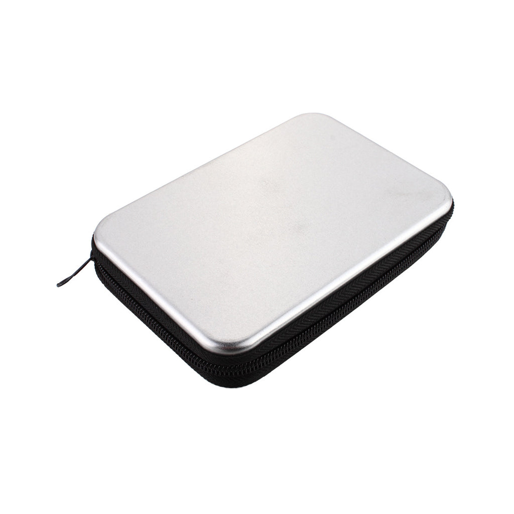 Compact Household Tool Kit Set in Tin Box - Screwdriver, Sockets, Hex Keys & More