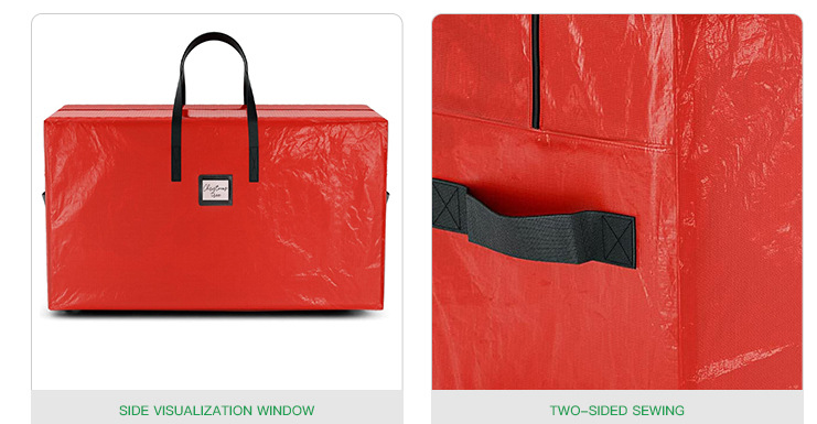 Red 165*38*76CM Durable Dustproof Christmas Tree Storage Bag