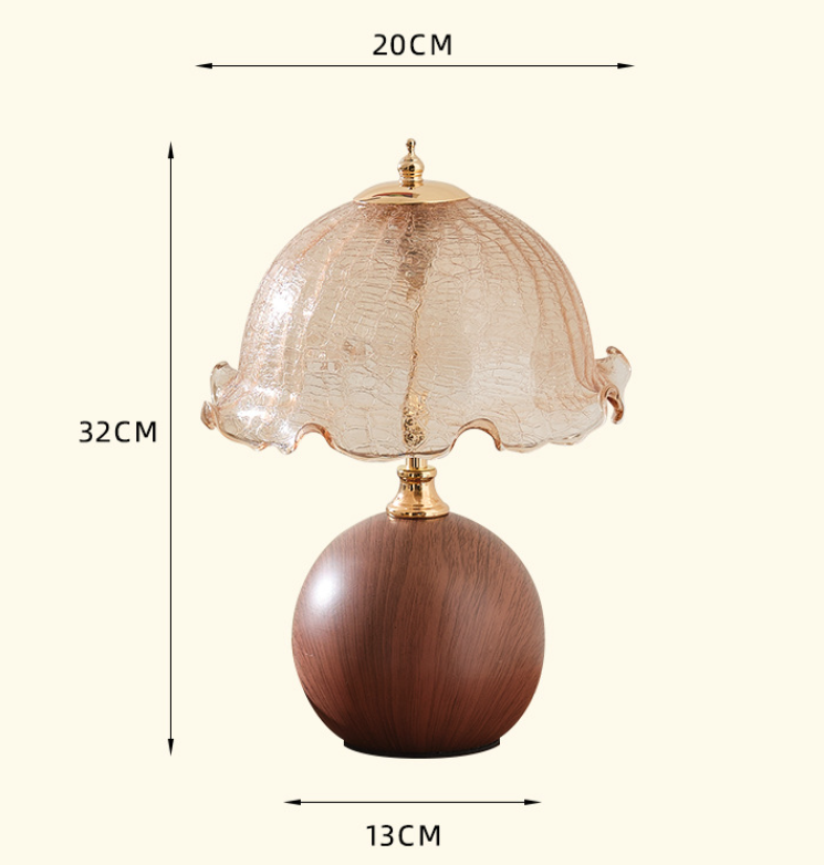 Three-colour Changing Light French-Inspired Bedside Lamp - Modern Minimalist Warm Light