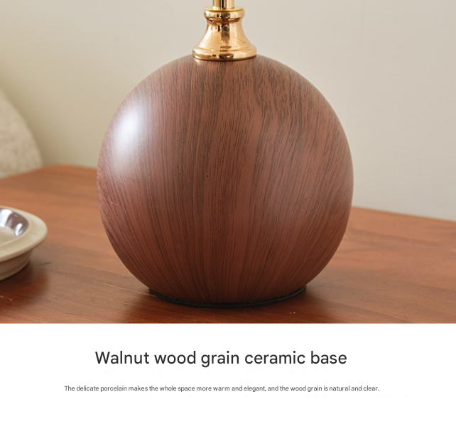 Three-colour Changing Light French-Inspired Bedside Lamp - Modern Minimalist Warm Light