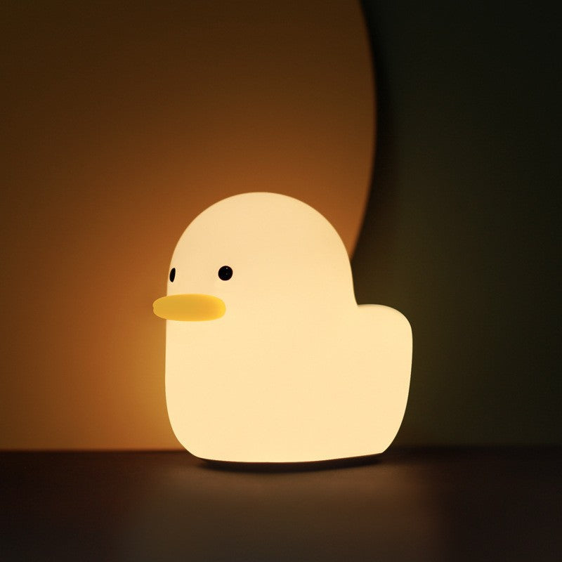 Ducky Silicone Tap-Tap LED Night Light - Rechargeable Sleep Companion