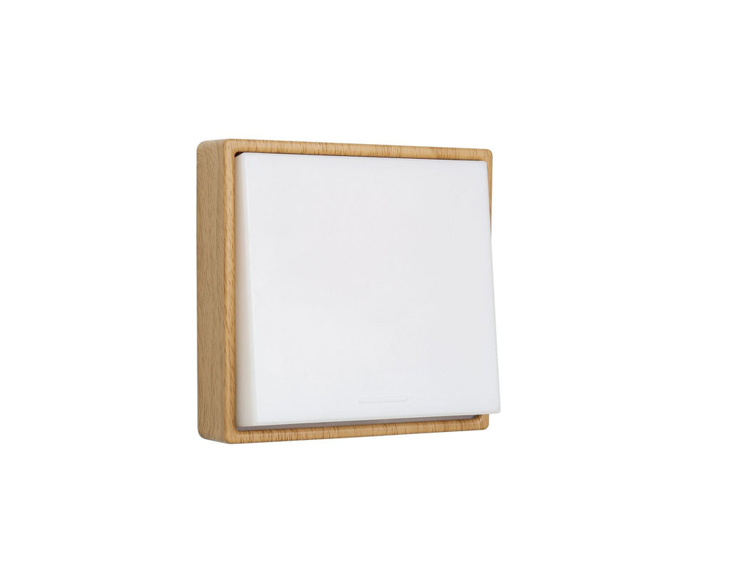 Magnetic Dimmable Night Light - Rechargeable LED Lamp with Push Switch & Delayed Off Timer(Beechwood)