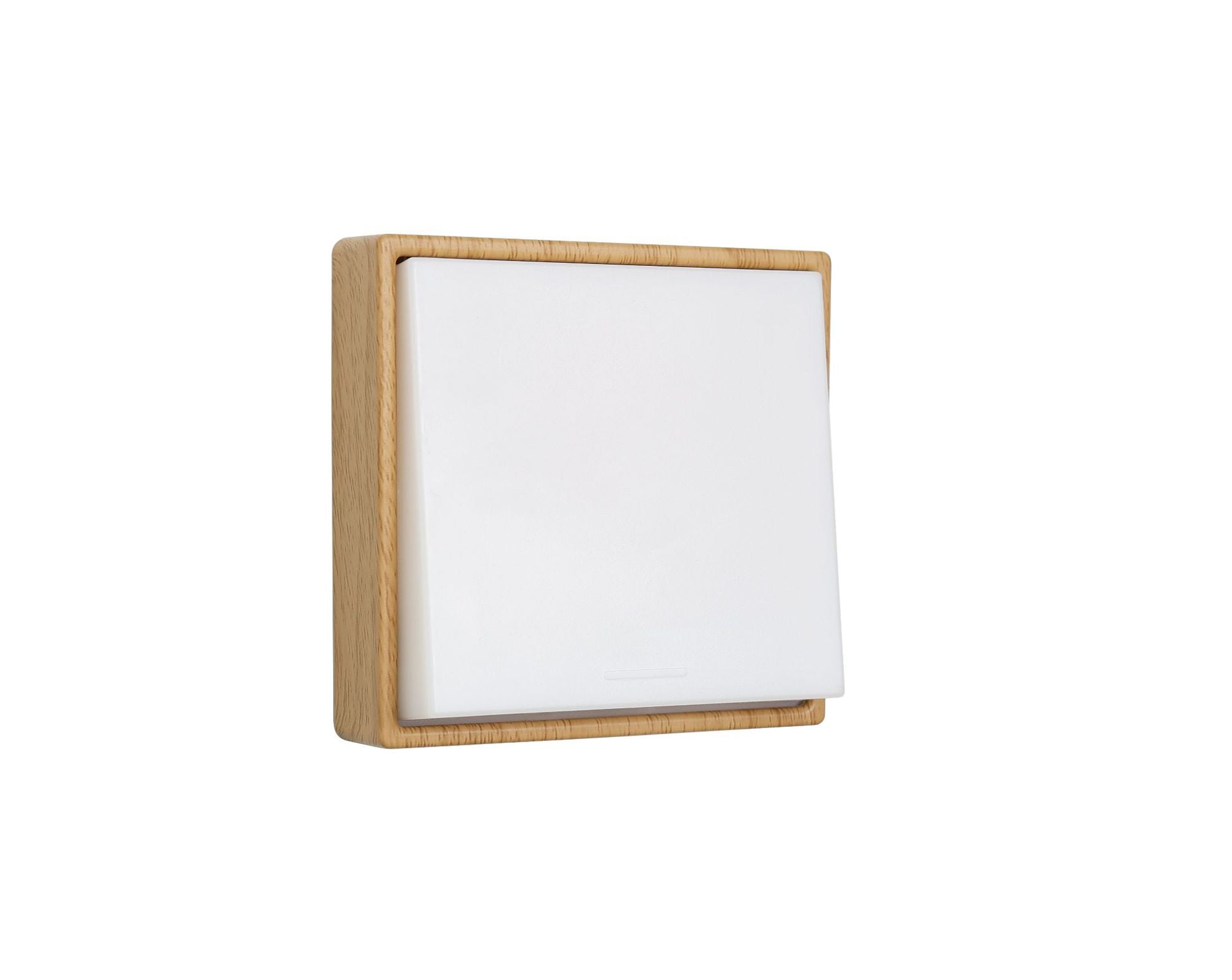 Magnetic Dimmable Night Light - Rechargeable LED Lamp with Push Switch & Delayed Off Timer(Beechwood)