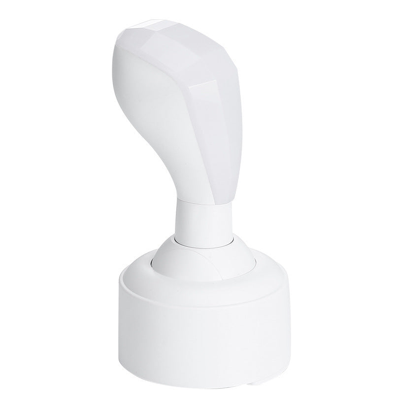 Car Gear Shifter Style LED Night Light - 3 Brightness Levels, Type-C Rechargeable & Stress Relief Gadget(White)