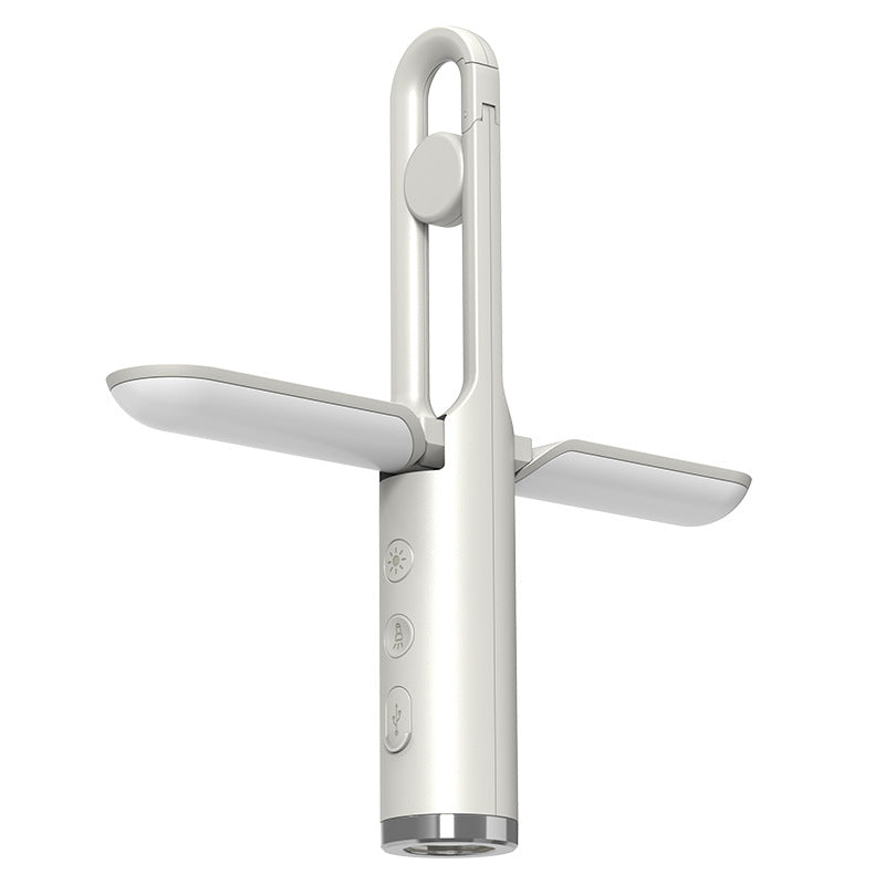 Multi-Function Folding LED Camping Lantern & Flashlight - USB Rechargeable, 3 Light Modes + SOS(grey)